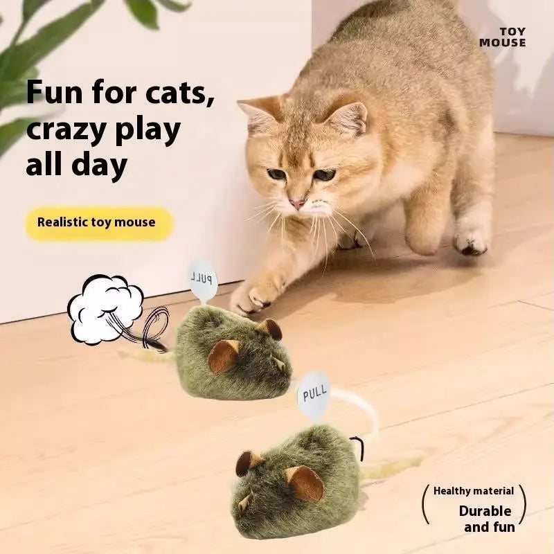 New Pet Interactive & Movement Toys Squeaky Mouse Cat Toy Automatic Cat Toys
