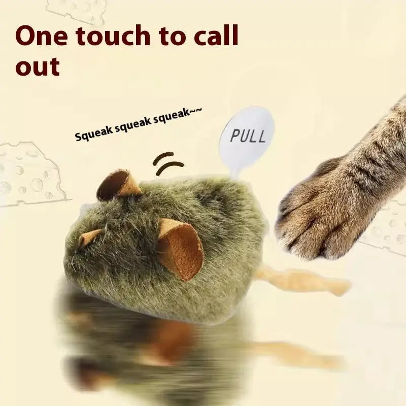 New Pet Interactive & Movement Toys Squeaky Mouse Cat Toy Automatic Cat Toys