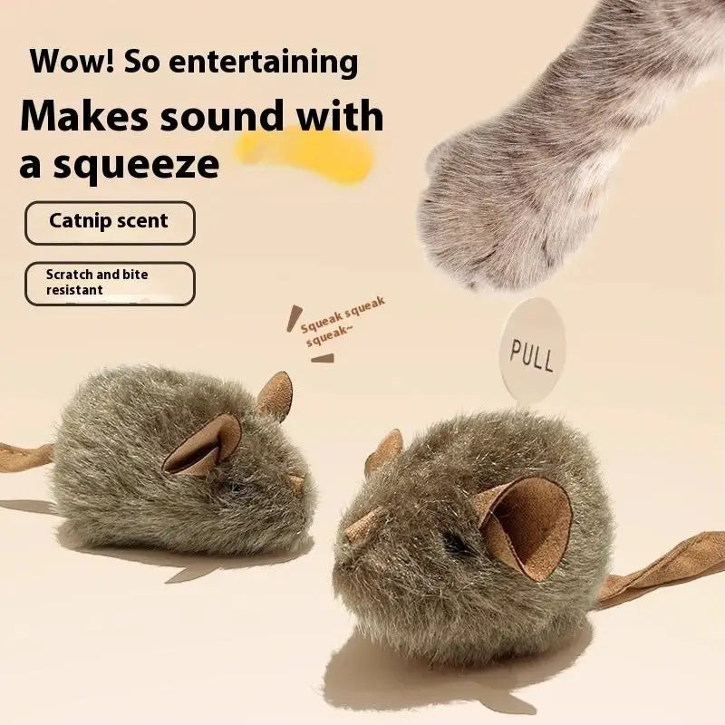 New Pet Interactive & Movement Toys Squeaky Mouse Cat Toy Automatic Cat Toys