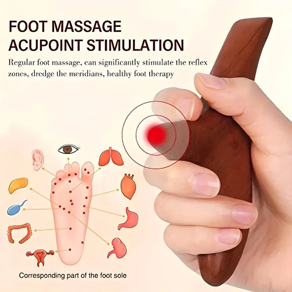 Wooden Massage Set Triangular Swallow Gua Sha Board Periocular Periocular Meridian Unblocking Foot Massager Foot Care Tools