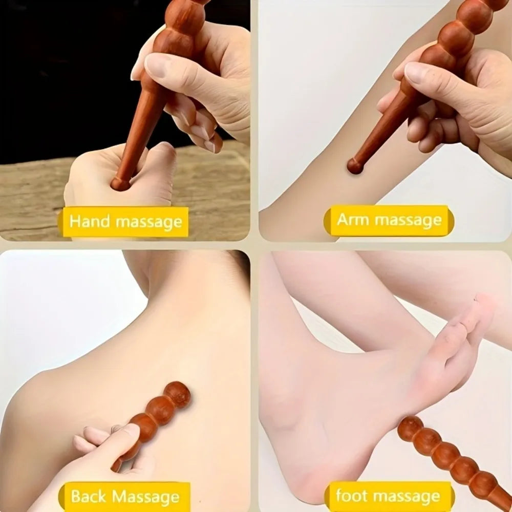 Wooden Massage Set Triangular Swallow Gua Sha Board Periocular Periocular Meridian Unblocking Foot Massager Foot Care Tools