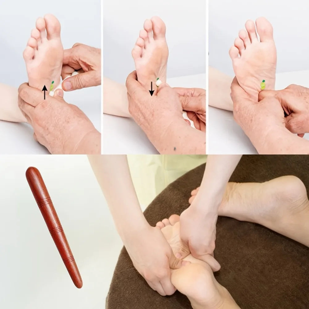 Wooden Massage Set Triangular Swallow Gua Sha Board Periocular Periocular Meridian Unblocking Foot Massager Foot Care Tools